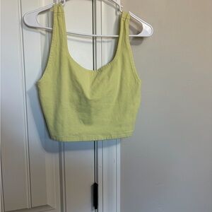 American Eagle Outfitters Lemon Cropped Tank Top